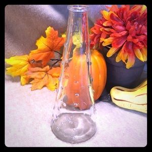 IKEA Tapered clear bubble glass vase